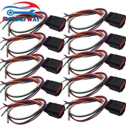 MAF Air Mass Flow Sensor Wiring Connector Wire Harness Plug For Citroen Fiat Ducato Ford Volvo Chevrolet Peugeot Land Rover GMC