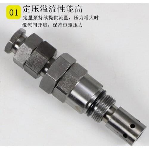 For excavator Doosan Daewoo DH150 200 220 300-5-7 distribution valve main relief valve stem accessories