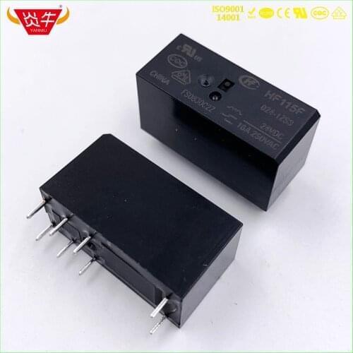 HF115F SMALL POWER DC INDUSTRIAL RELAY JQX - 115F 005 012 024 - 2ZS1 2ZS3 8Pin 250V 16A