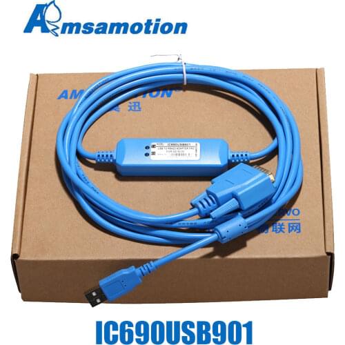 IC690USB901 IC690ACC901 Suitable GE90-30 GE90-70 Series PLC programming Cable USB And RS232 Port Version