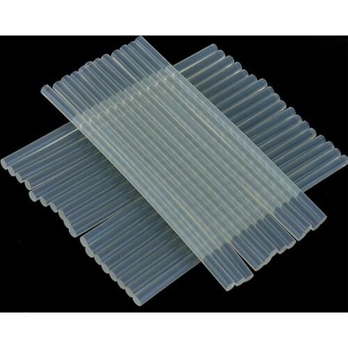 Retail High Viscosity 20pcs 7 x 100mm Non-Toxic EVA Clear Hot Melt Glue Sticks for Hot-Glue Gun Glue Craft Album DIY Adhesive Re
