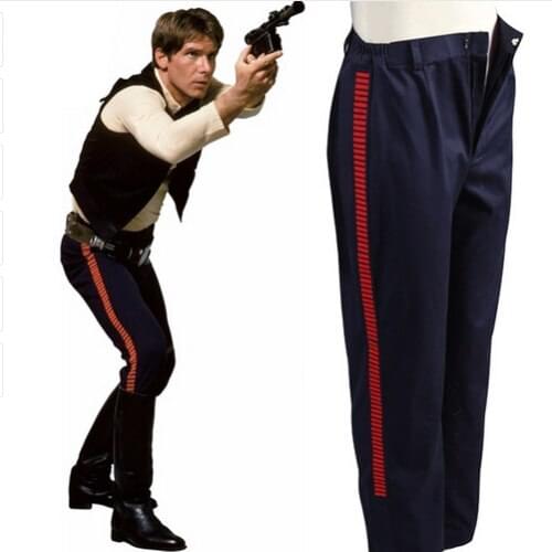Star Cosplay IV ANH A New Hope Han Solo Cosplay Costume Pants Only Halloween Costume