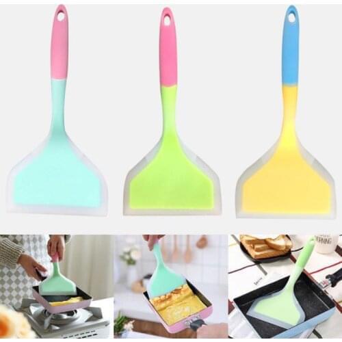 Kitchen Silicone Cooking Turner Pancake Shovel Non-Stick Beef Meat Wide Pizza Spatula Kitchen Scraper Food Lifters Kitchen Tool