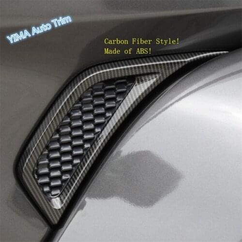 Lapetus Car Styling Outside Body Fender Air AC Inlet Wing Vent Frame Cover Trim 2 Pcs ABS Fit For Jeep Wrangler JL 2018 2019