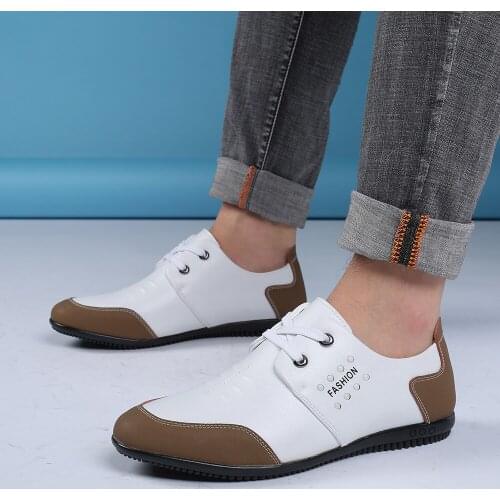 Leather Mens Shoes Autumn Breathable 2021 New Durable And Comfortable Mens Casual Business Black Leather Shoes Sneakers