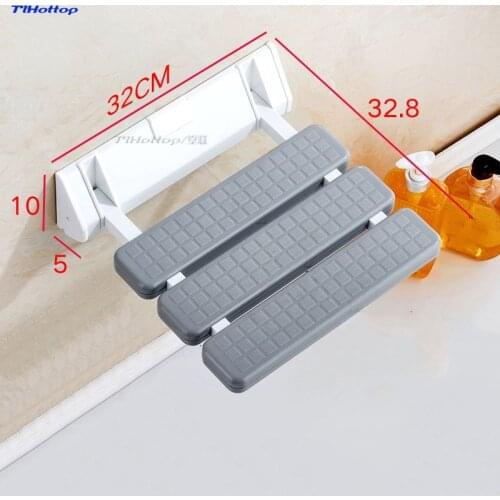 Wall Mounted Shower Seat Bench Shower Folding Seat Bath bathroom stool Commode Toilet Chairs YJ-2030 Tlhottop