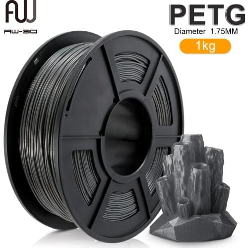 PETG Filament 1kg 1.75mm FDM 3D Printer Material Tolerance 0.02mm with Spool High Strength Non-toxic 100% No Bubble Filaments