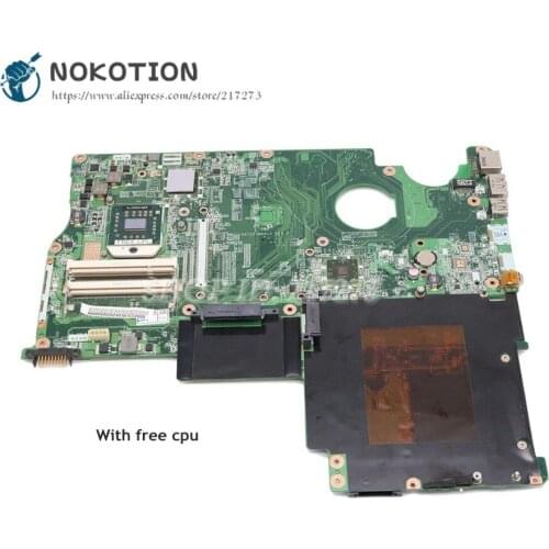NOKOTION For Toshiba Satellite P505D P500D Laptop Mothebroard DATZ2TMB8C0 A000053020 Main Board Socket S1 DDR2 Free cpu