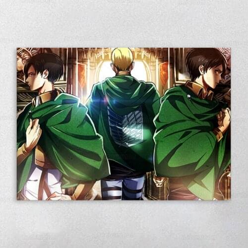 Japanese Anime Poster Attack on Titan Levi Ackerman Canvas Painting Wall Decor Wall Art Picture Room Decor Home Decor