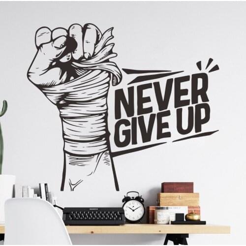 Hever Give Up Sketch Self-Adhesive Wall Stickers Bedroom Porch Commercial Wall Landscaping Decorative Wallpaper