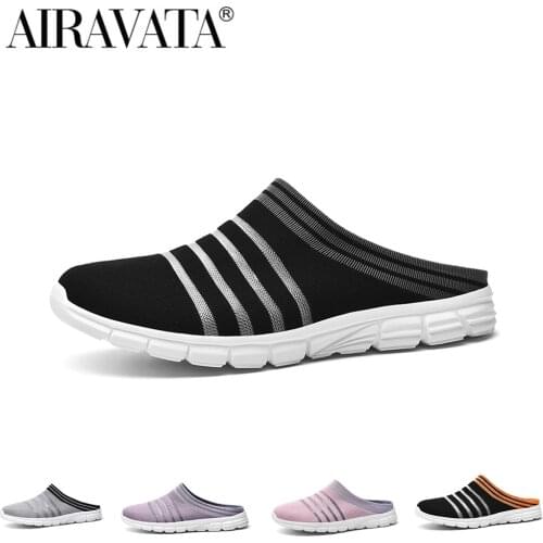 Newbeads Lazy Half Slippers Unisex Mens and Womens Couple Slip On Four Seasons Outdoor Lightweight Male Breathable Shoes