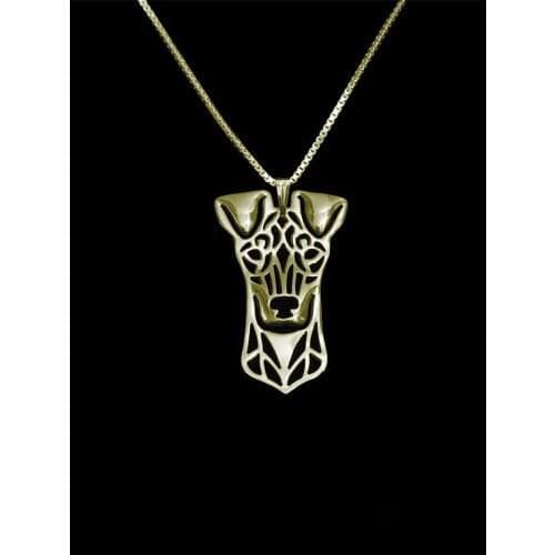 Unique Romantic Gold Silver Color Standard Manchester Terrier Pendant Necklace Hunger Games Necklace Women Best Friend Choker