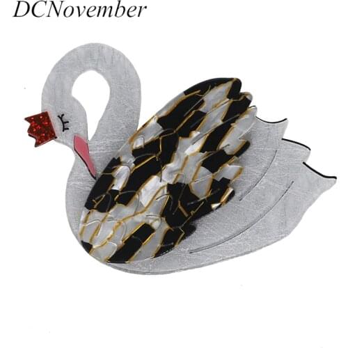 Vintage Swan Brooch Pin Fashion Women Swans brooches Jewelry Dcnovember