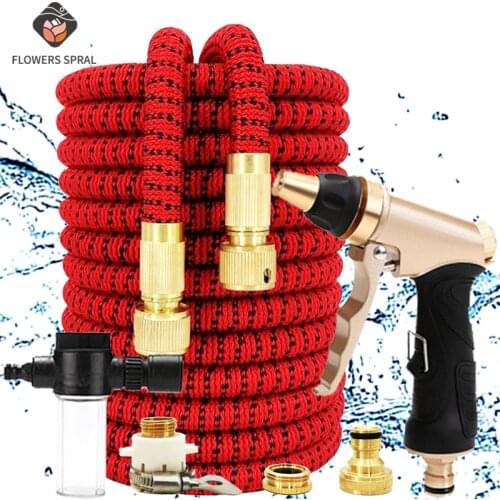 2021 Irrigation And Irrigation Devices Outdoor Extendable Garden Hosegarden Sprinkler Gun Greenhouse High Pressure Hose Hot Sale