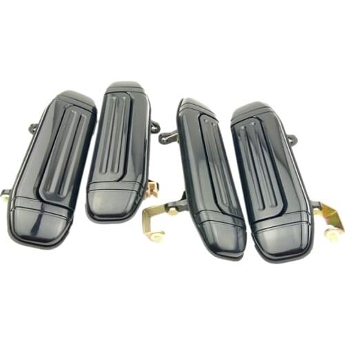 4Pcs Car Front Rear Outer Door Handle Black for Mitsubishi Pajero Montero V31 V32 V33 V43 V46 V47