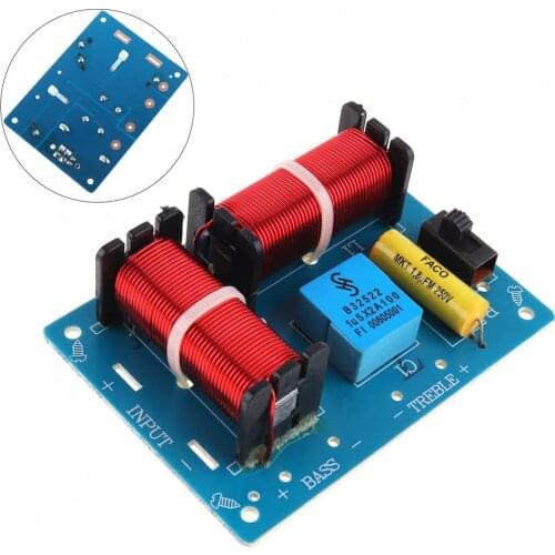 80W Speaker Audio Frequency Divider Loudspeaker 2 Unit Crossover Filters for Speakers