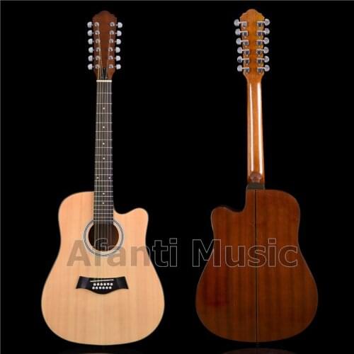 Afanti Music spruce top, Sapele Back & Sides, 12 strings guitar Acoustic guitar (ATS-1106)