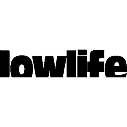 Fuzhen Boutique Decals Exterior Accessories Creative LOW LIFE Vinyl Waterproof Car Sticker Decal Black White Car-styling KK