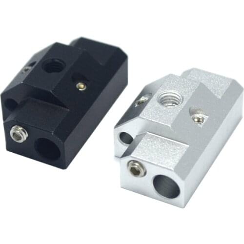Cyclops+ Aluminum 3D Printer Heater Block For 2 in 1 out Hot end