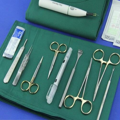 Double eyelid tool, complete set of equipment package, needle holder, seamless stitch removal, embedding stitch design for train
