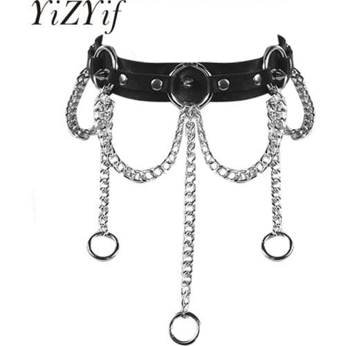 2020 Choker Collar Punk Gothic Flexible PU Leather Choker Necklace Neck Collar Chains Rock Club Party Jewelry Accessories Unisex