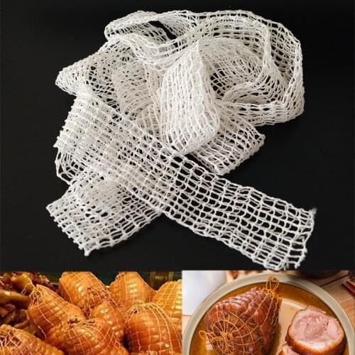 3 Meter Cotton Meat Net Ham Sausage Net Butchers String Sausage Net Roll Hot Dog Net Sausage Packaging Tools Meat Cooking Tool
