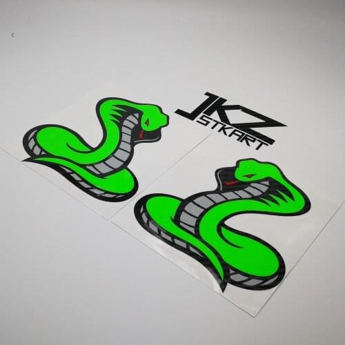 JKZ STKART Vinyl Die Cut Multi-layer Stickers Decals Snake Cobra 12cm x 10cm for ATV Motor Bike Laptop Helmet Sticker
