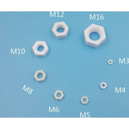 Ceramic nuts High temperature Corrosion resistant Screw caps Antioxidant nuts Insulated nuts