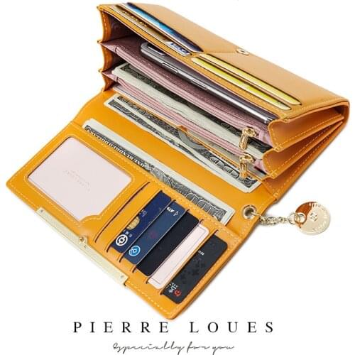 Leather Women Wallets Coin Pocket Hasp Card Holder Female Money Bags Casual Long Ladies Clutch Phone Wallet Women Purse Carteras