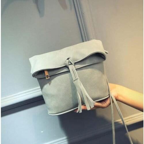 M515 Delicate Specific Popular Character Tassels Zipper Candy Color Messenger Bags Small Size Women Bag Gift Wholesale