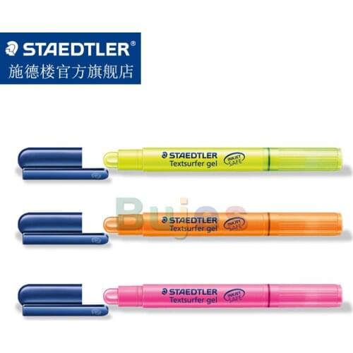Staedtler 264 Textsurfer Gel Highlighter Marker Pen, Rotating Lipstick Marker Writing Painting Tool, Line Width 3 mm