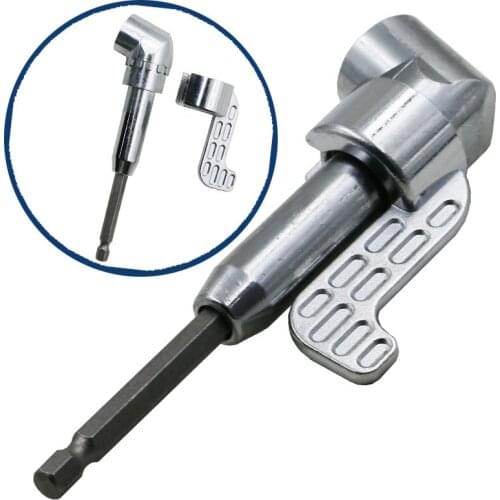 NEW 105 Deg Angle Screwdriver Set Holder Adapter Adjustable Bits Nozzles Angle Screw Driver Tool 1/4" Inch Magnetic Angle Driver