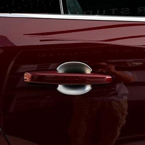 Handle Bowl Wrist Cup Decorative Sticker Cover Frame Trim For Fpace F-pace X761 Out Side Door Chromium Styling