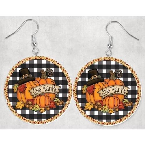 Faux Leather Earrings Christmas Truck Wreath Monogram Snowman Halloween Black Cat Wreath Whole