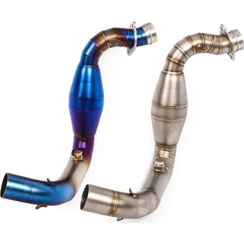 Slip On Motorcycle Exhaust Middle Link Pipe Mid Tube Stainless Steel Exhaust System For BMW G310GS G310R All Years