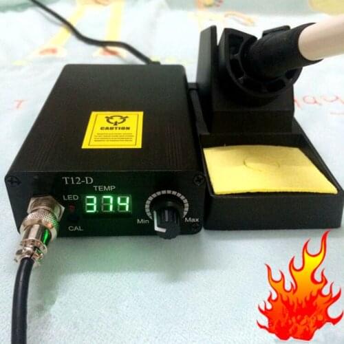 T12-D soldering station Kit electronic weldingDigital Soldering Iron Station 72w constant temperature automatic sleep wake up