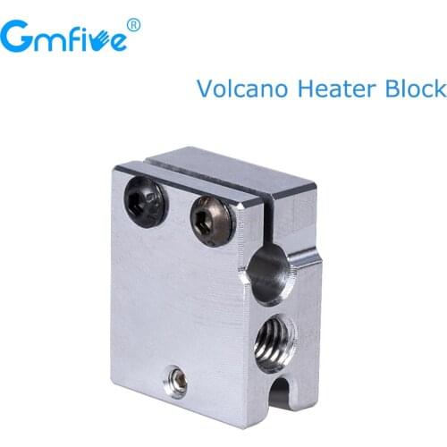 GmFive Volcano Heater Block E3D V6 Hotend Heat Block Suit PT100 Thermistor Sensor Cartrodge Aluminum For 3D Printer Parts