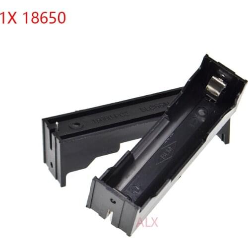 1PCS 1x 18650 battery holder Hard Pin 3.7V Batteries case Storage Box diy 1 slot 1*18650 Rechargeable Battery Shell housing