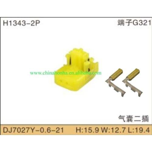 100pcs/lot 2 Pin Female Automotive Air Bag Gasbag Plug Auto Connector