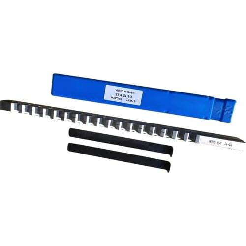 12mm D Push Type Keyway Broach Cutter & Shim HSS High Speed Steel CNC Cutting Tool with Shims New