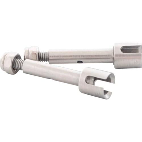 2Pcs Stainless Steel Metal Rear Axle Cup Wheel Axle Cup for Losi 1/18 Mini-T 2.0 2WD Stadium RC Truck Car Upgrade Parts