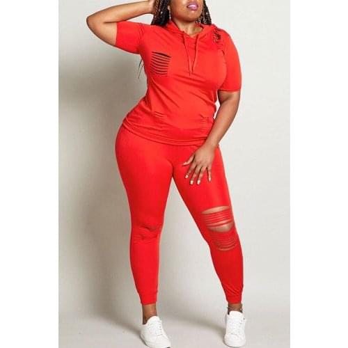 Adogirl Plus Size S-5XL Two Piece Set