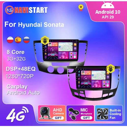 4G WIFI For Hyundai Sonata 2009 Car Radio Multimedia Video Player Navigation Car Android Auto Carplay 2din Android 10 DVD Camera