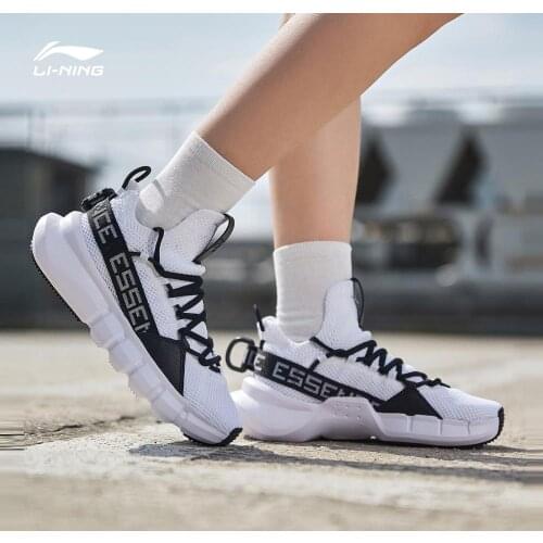Li-Ning Women ESSENCE LACE UP Basketball Culture Shoes Mono Yarn Breathable LiNing Sport Shoes Sneakers AGBP024 SAMJ19