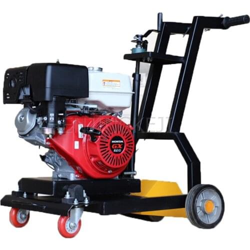 Large Concrete Pavement Slotting Machine Asphalt Hand Push Ground Expand Seam Mechanical Gasoline Cement Road Cut Equipment