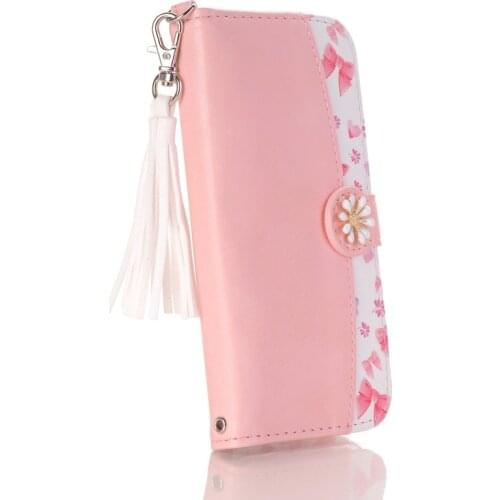 Japanese Popular Tassel PU Leather Iphone12 Pro Mini 11 Pro Max 7 8plus Multi-Color Card-Inserting Car Phone Case