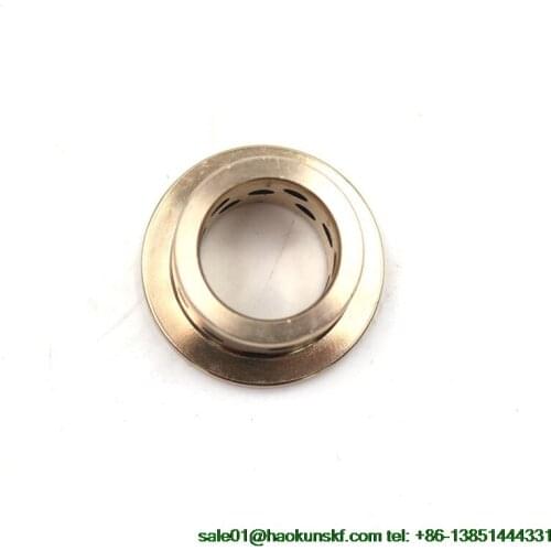 JFB354520 / 3520F (Size:35*45*20/60*5mm) Flanged Solid-Lubricanting Oilless Graphite Brass Bushing|Copper Bearing MPFZ35*45*20