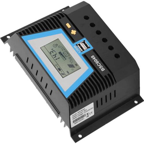 Voltage Controller voltage regulator Solar Controller Multi-Functional for Variety Batteries BSC6048 60A 12V/24V/36V/48V