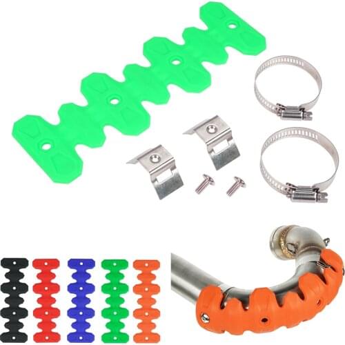 NICECNC Exhaust Muffler Pipe Heat Shield Guard Protector For Kawasaki KXF 250 450 KXF450 KXF250 KX450F KX250F For Suzuki RMZ250
