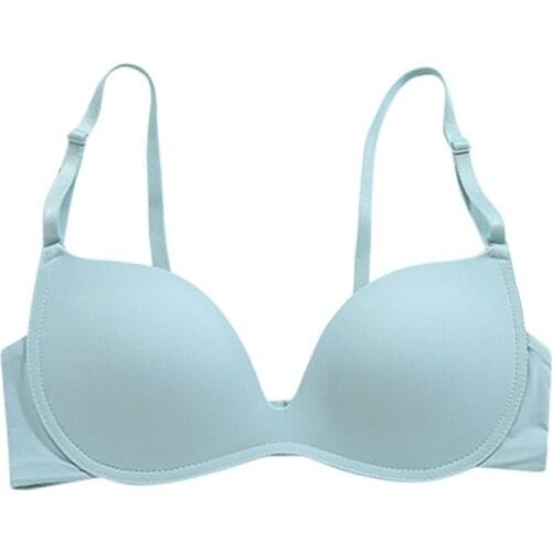 Underwear women without underwire small chest gathering movement sexy adjustment thin girl traceless bra bra